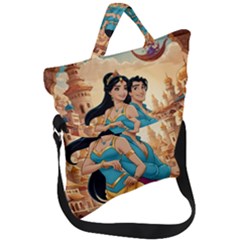 Aladin & Jasmine Disney Fold Over Handle Tote Bag