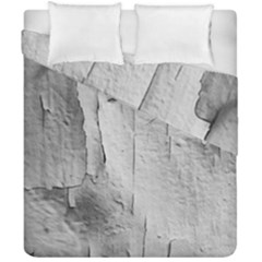 Wall With Cracked White Paint Texture Duvet Cover Double Side (california King Size)