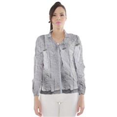 Wall With Cracked White Paint Texture Women s Windbreaker by dflcprintsclothing