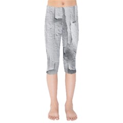 Wall With Cracked White Paint Texture Kids  Capri Leggings 