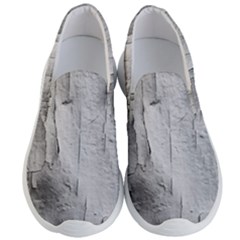 Wall With Cracked White Paint Texture Men s Lightweight Slip Ons