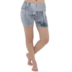 Wall With Cracked White Paint Texture Lightweight Velour Yoga Shorts