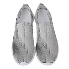 Wall With Cracked White Paint Texture Women s Slip On Sneakers