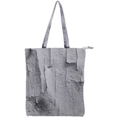 Wall With Cracked White Paint Texture Double Zip Up Tote Bag