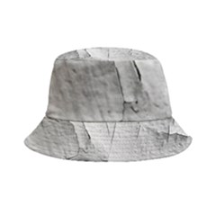 Wall With Cracked White Paint Texture Inside Out Bucket Hat