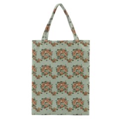 Retro 1880s Flowers Pattern 19 Classic Tote Bag