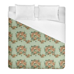 Retro 1880s Flowers Pattern 19 Duvet Cover (full/ Double Size)