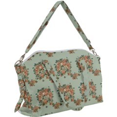 Retro 1880s Flowers Pattern 19 Canvas Crossbody Bag by violetheavensky