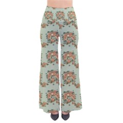 Retro 1880s Flowers Pattern 19 So Vintage Palazzo Pants