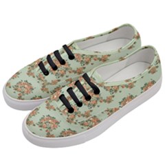 Retro 1880s Flowers Pattern 19 Women s Classic Low Top Sneakers