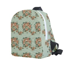 Retro 1880s Flowers Pattern 19 Kids  Age 2-4 Lightweight Preschool Backpack