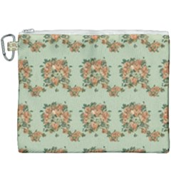 Retro 1880s Flowers Pattern 19 Canvas Cosmetic Bag (xxxl)