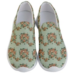 Retro 1880s Flowers Pattern 19 Men s Lightweight Slip Ons