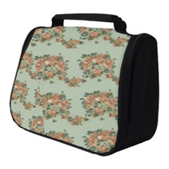 Retro 1880s Flowers Pattern 19 Full Print Travel Pouch (small)