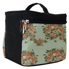 Retro 1880s Flowers Pattern 19 Make Up Travel Bag (small)