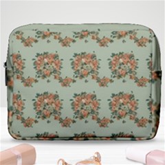 Retro 1880s Flowers Pattern 19 Make Up Pouch (large)