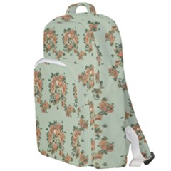 Retro 1880s Flowers Pattern 19 Double Compartment Backpack