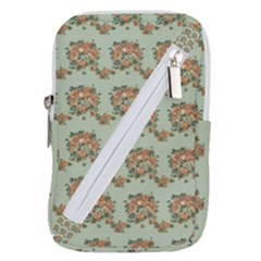 Retro 1880s Flowers Pattern 19 Belt Pouch Bag (small)