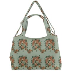 Retro 1880s Flowers Pattern 19 Double Compartment Shoulder Bag