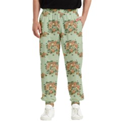 Retro 1880s Flowers Pattern 19 Men s Elastic Waist Pants