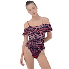 River Roots Frill Detail One Piece Swimsuit