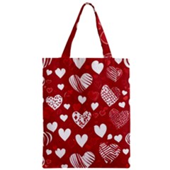 Valentine Zipper Classic Tote Bag