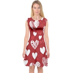 Valentine Capsleeve Midi Dress