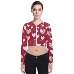 Valentine Long Sleeve Zip Up Bomber Jacket