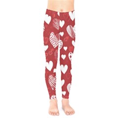 Valentine Kids  Leggings by pollyparadiseartshop