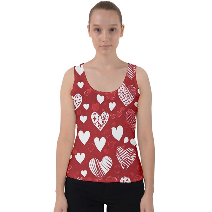 Valentine Velvet Tank Top