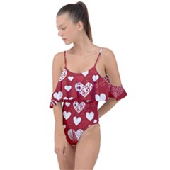 Valentine Drape Piece Swimsuit