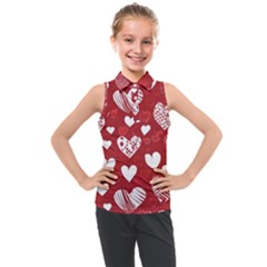 Valentine Kids  Sleeveless Polo T-shirt