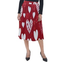 Valentine Classic Velour Midi Skirt 