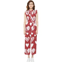 Valentine Women s Frill Top Chiffon Jumpsuit