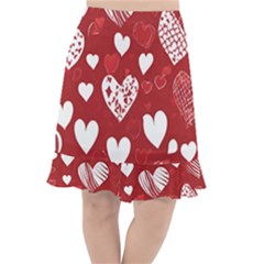 Valentine Fishtail Chiffon Skirt