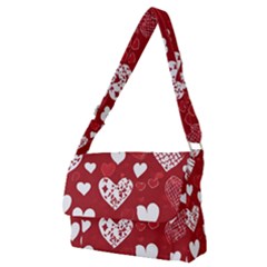 Valentine Full Print Messenger Bag (m) by pollyparadiseartshop