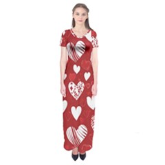 Valentine Short Sleeve Maxi Dress