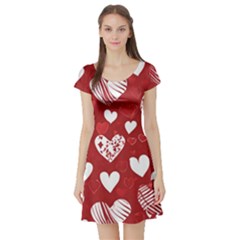 Valentine Short Sleeve Skater Dress