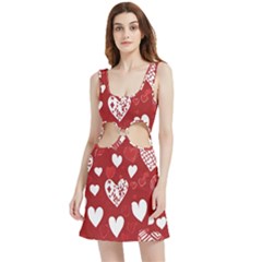 Valentine Velour Cutout Dress