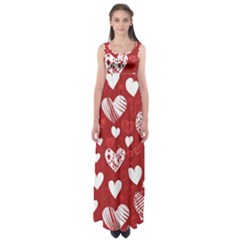 Valentine Empire Waist Maxi Dress