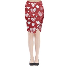 Valentine Midi Wrap Pencil Skirt