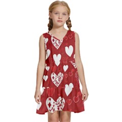 Valentine Kids  Sleeveless Tiered Mini Dress