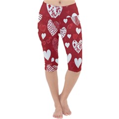 Valentine Lightweight Velour Cropped Yoga Leggings