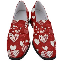 Valentine Women s Chunky Heel Loafers