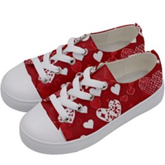 Valentine Kids  Low Top Canvas Sneakers