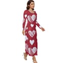 Valentine Long Sleeve Longline Maxi Dress View3