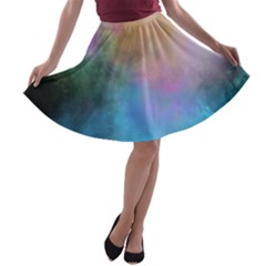 Smokescreen A-line Skater Skirt by pollyparadiseartshop