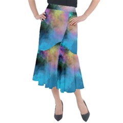 Smokescreen Midi Mermaid Skirt