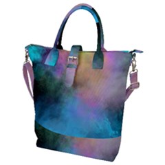 Smokescreen Buckle Top Tote Bag