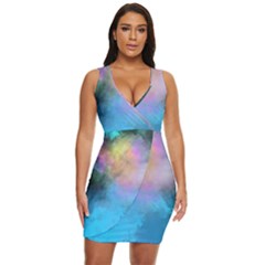 Smokescreen Draped Bodycon Dress